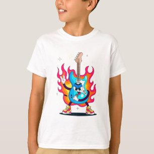 バイオカラフルリンキッズTシャツデザイン-おもしろいミュージカル Tシャツ