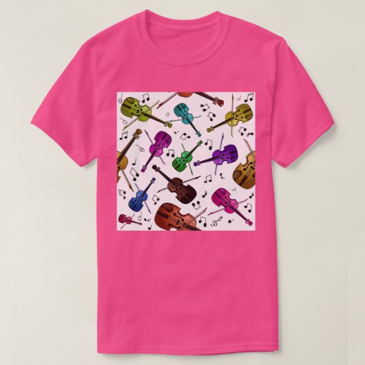 バイオカラフルリンシームレスパターン Tシャツ (デザイン正面)