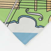 バイオカラフルリンブロック フリースブランケット (角)