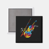 バイオカラフルリンプレイヤー弦楽器ミュージシャン マグネット (正面/裏面)