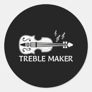 バイオクールリン奏者のヴァイオラ愛好家のためのヴァイオリンのプレーヤーアート ラウンドシール