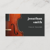 バイオスタイリッシュリンミニマルミュージシャングレイ 名刺 (正面)