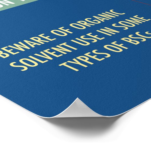 バイオセーフティキャビネット安全ポスター ポスター (角)