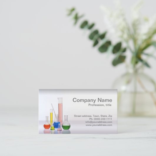 バイオテクノロジーおよび医薬品の名刺 名刺 (スタンド正面)