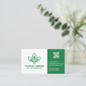 バイオテクノロジーのロゴ |エンジニア 名刺 (スタンド正面)