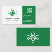 バイオテクノロジーのロゴ |エンジニア 名刺 (正面/裏面)