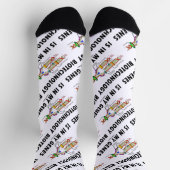 バイオテクノロジーは私の遺伝子のDNA複製ユーモアにある ソックス (上部)