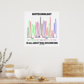 バイオテクノロジーはDNA配列決定に関するものだ ポスター (キッチン)