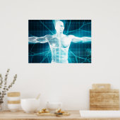 バイオテクノロジーまたはバイオテクノロジーBiotech ポスター (キッチン)