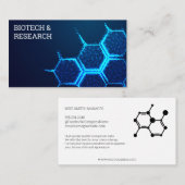 バイオテクノロジー分子クローズアップ 名刺 (正面/裏面)