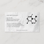 バイオテクノロジー分子 | 大理石 名刺 (裏面)