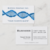 バイオテクノロジーDNA 名刺 (正面/裏面)