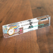 バイオテック・アクリル教授 デスクネームプレート (側面)