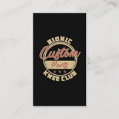 バイオニおもしろいック膝置換術回復 名刺 (正面)