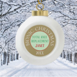 バイオニッククリスマス（膝置換）オーナメント セラミックボールオーナメント