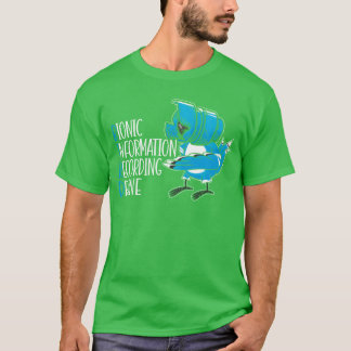 バイオニック情報記録ドローン鳥陰謀 Tシャツ