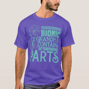 バイオニック祖母アフターマーケットパーツニー&お尻レプリカ Tシャツ