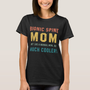 バイオニック脊椎Momヴィンテージおもしろい脊椎融合バック Tシャツ