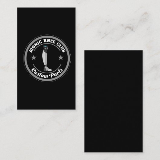 バイオニック膝置換術おもしろいの回復 名刺 (正面/裏面)