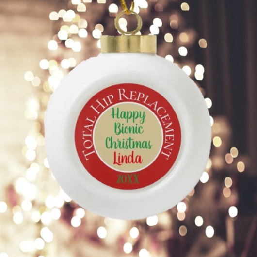 バイオニック(お尻交換)クリスマス装飾 セラミックボールオーナメント