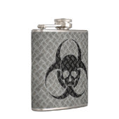 バイオハザードのシンボルとスチールに関するスカル フラスク (右)