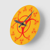 バイオハザードクロックバイオハザ警告ードの贈答品飾り ラウンド壁時計 (傾斜)