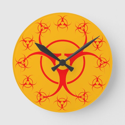 バイオハザードクロックバイオハザ警告ードの贈答品飾り ラウンド壁時計 (正面)