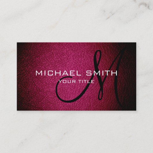 バイオハザードレッドレザー 名刺 (正面)