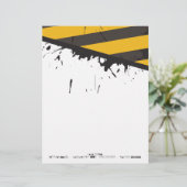 バイオハザード警告テープ状文房具 レターヘッド (スタンド正面)