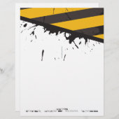 バイオハザード警告テープ状文房具 レターヘッド (正面/裏面)