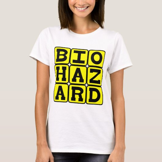 バイオハザード、危険物 Tシャツ (正面)