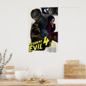 バイオハザード RE:4 リメイク ポスター レトロ映画風 (キッチン)