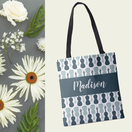 バイオパーソナライズされたリンまたはヴィオラ楽器音楽ギフト トートバッグ