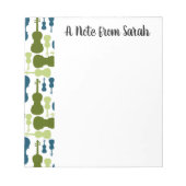 バイオパーソナライズされたリンビオラ奏者ギフトオーケストラ ノートパッド (正面)