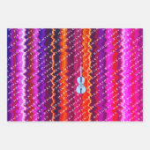 バイオパーソナライズされたリンモダンネーム・バイオリニスト誕生日 ラッピングペーパーシート (正面3)