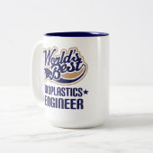 バイオプラスチックス技術者 ツートーンマグカップ (正面左)