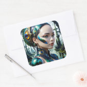 バイオメカニカルなサイバネティックジャイアントはサイバネティックBEIである スクエアシール (封筒)