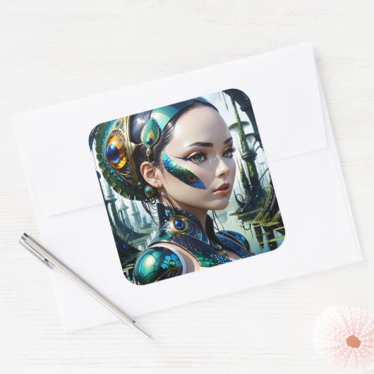 バイオメカニカルなサイバネティックジャイアントはサイバネティックBEIである スクエアシール (封筒)