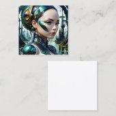 バイオメカニカルなサイバネティックジャイアントはサイバネティックBEIである スクエア名刺 (正面/裏面)