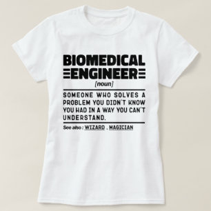 バイオメディカルエンジニア名詞エンジニアリング パーソナライズされた Tシャツ