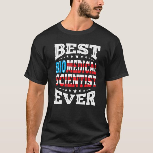 バイオメディカルサイエンティスト47月4日アメリカ合衆国 Tシャツ (正面)
