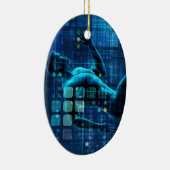 バイオメディカル科学エンジニアリングまたはBME as Concept セラミックオーナメント (右)