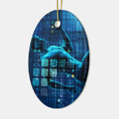 バイオメディカル科学エンジニアリングまたはBME as Concept セラミックオーナメント (左)