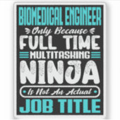 バイオメディカル・エンジニアの役職の専門技能 シール (正面)