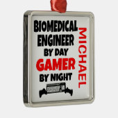 バイオメディカル・エンジニ遊アがビデオゲームを好む メタルオーナメント (右)