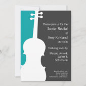 バイオモダンリン/ヴィオラリサイタル招待状 – 青 招待状 (正面)