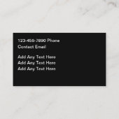 バイオユニークリン音楽テーマ名刺 名刺 (裏面)
