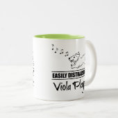 バイオランニングラ選手に気を取られやすいの犬 ツートーンマグカップ (正面右)