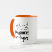 バイオランニングラ選手に気を取られやすいの犬 マグカップ (正面左)