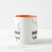 バイオランニングリン奏者に気さくされるの犬 マグカップ (中央)